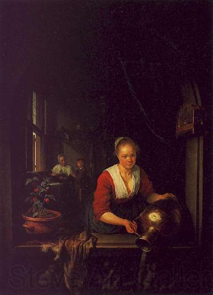 Gerrit Dou Maidservant at the Window France oil painting art